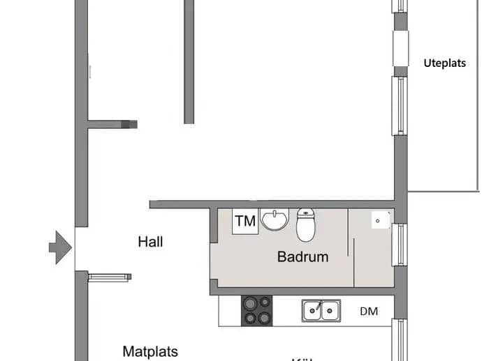 Floor plan for Fredrika bremers gata 34