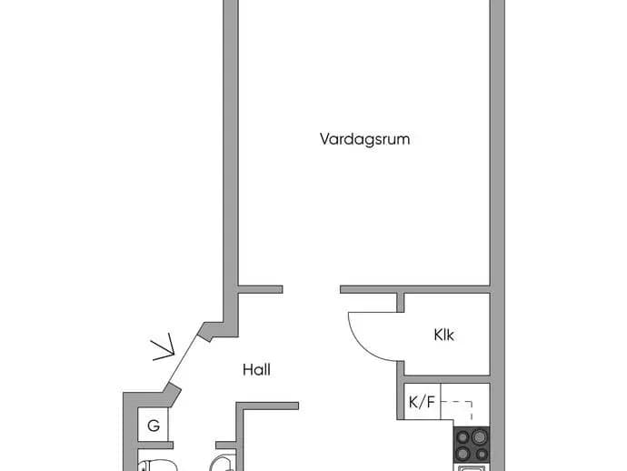 Planritning för Registervägen 30