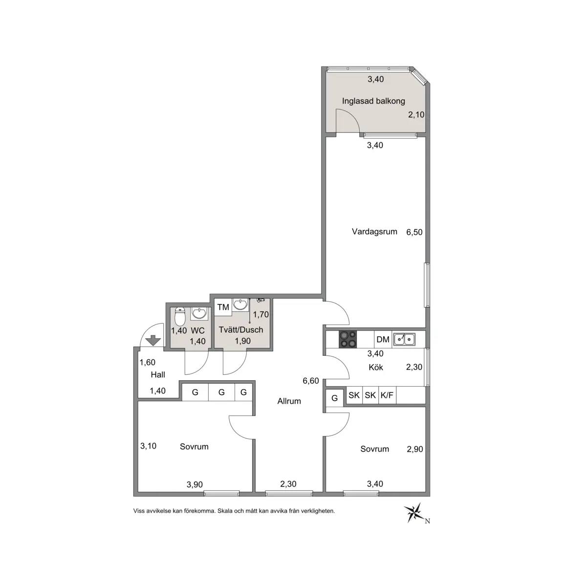 Floor plan for Karlstorpsvägen 110