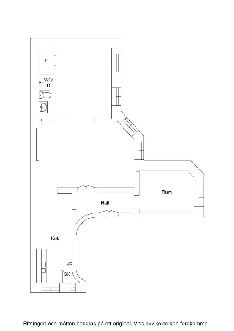 Floor plan for Gyllenkroks Allé 3