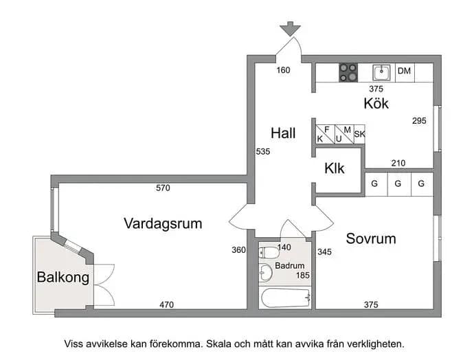 Planritning för Kagagatan 7