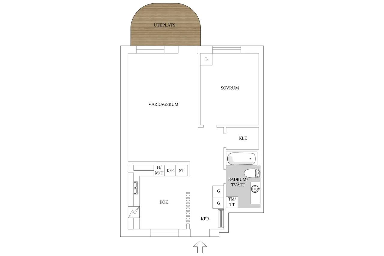Floor plan for Flygelvägen 185