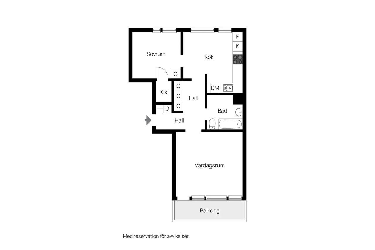 Floor plan for Skillingsgatan 57