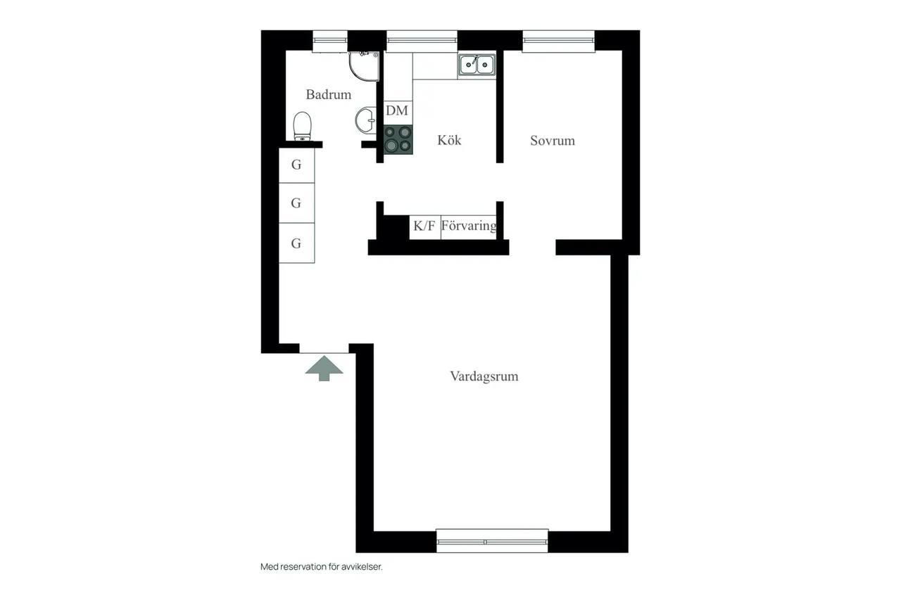 Planritning för Mariestadsvägen 23