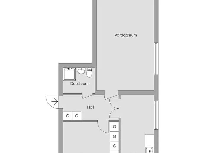 Floor plan for Nyborgsvägen 9