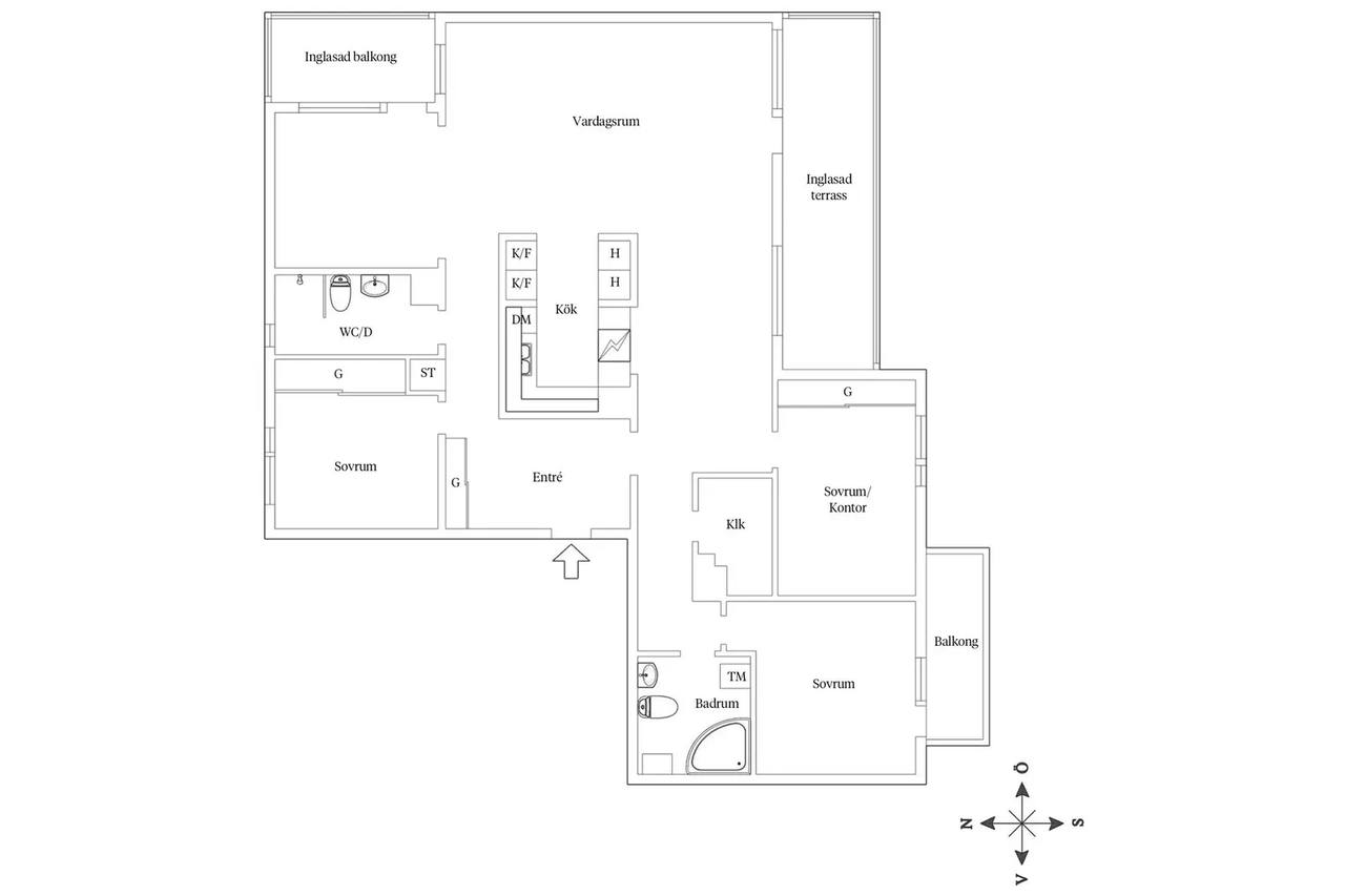 Floor plan for Barken Beatrices gata 18