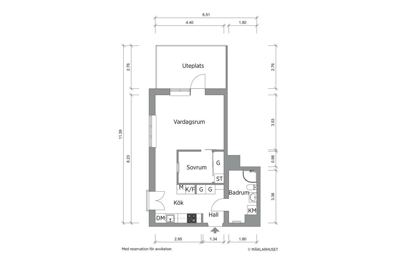 Floor plan for Vallhamra Torg 14