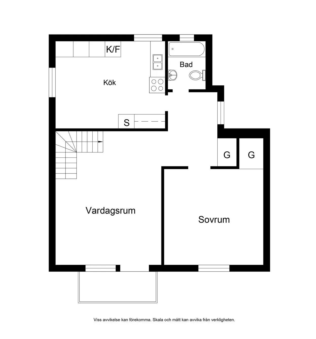 Floor plan for Fredrikslundsvägen 55