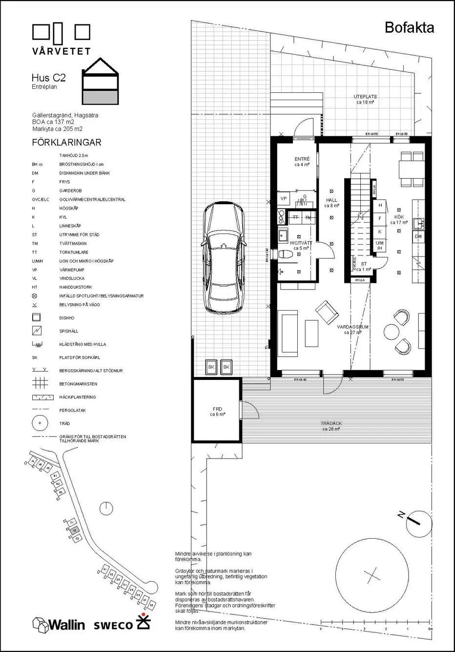 Planritning för Gällerstagränd 16