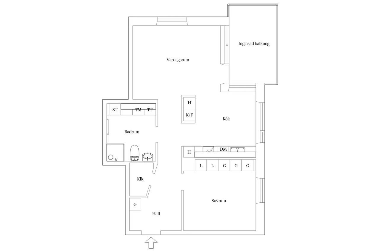 Floor plan for Transistorgatan 31
