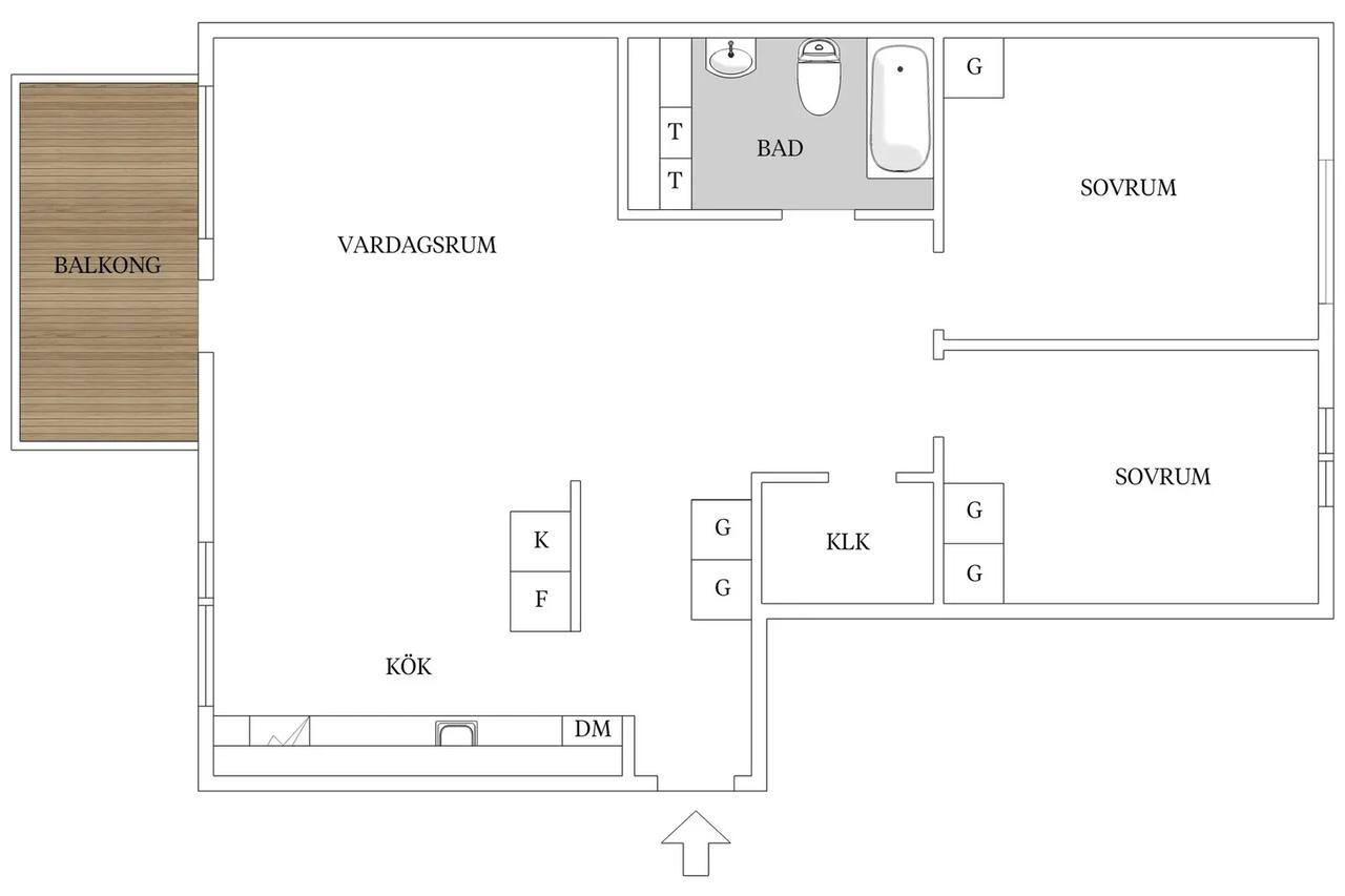 Planritning för Lergöksgatan 15