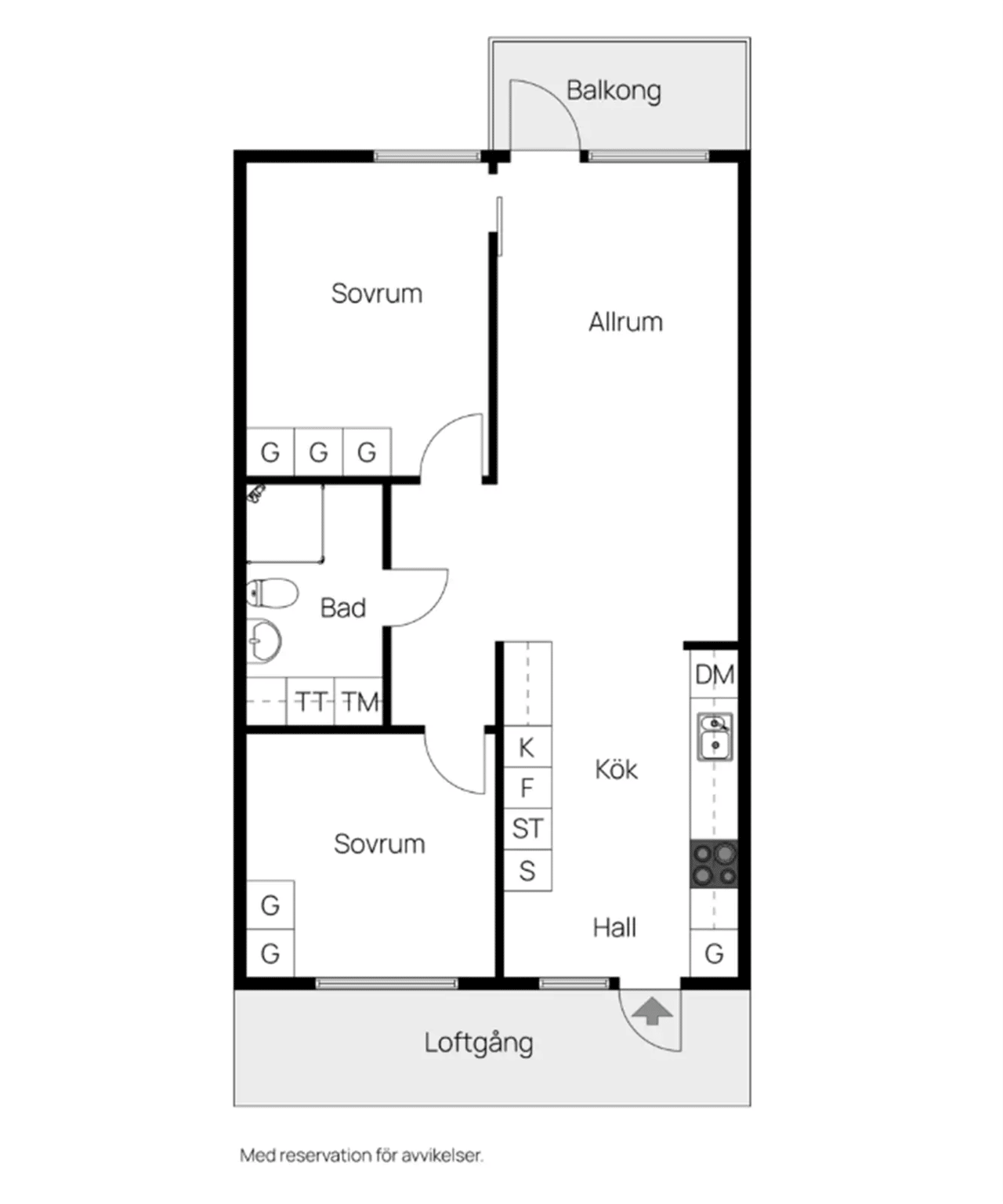 Floor plan for Baltzars Gränd 3
