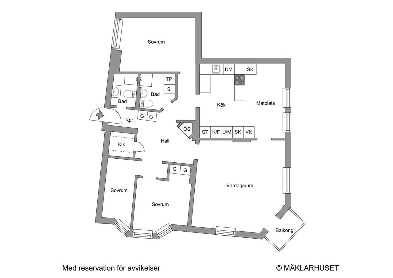 Floor plan for Gjuteribacken 23
