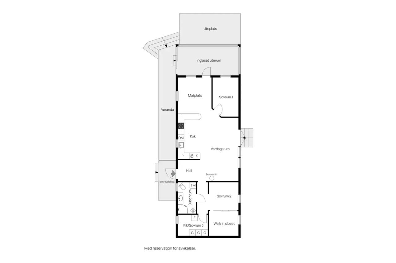 Planritning för Gutebyvägen 36