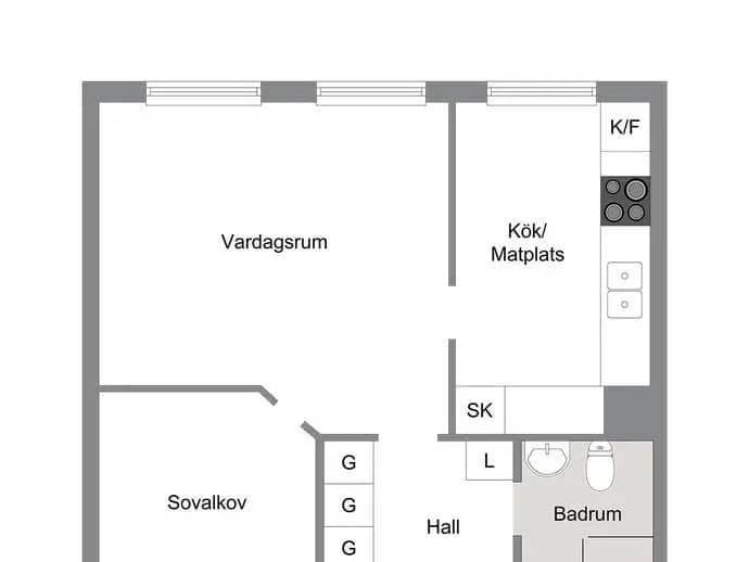 Planritning för LEGENDVÄGEN 15 LGH 1102