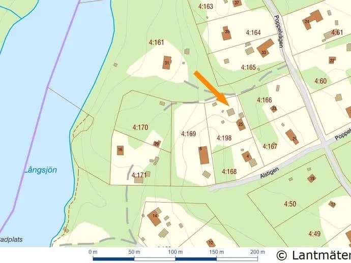Planritning för Poppelvägen 25