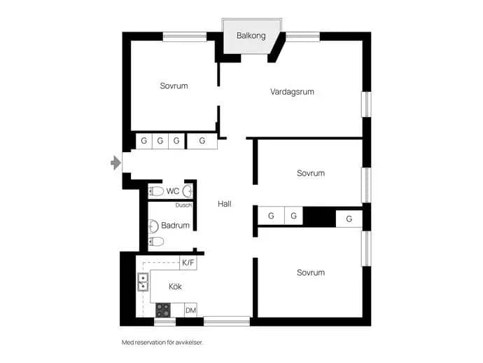 Floor plan for Astrakangatan 2
