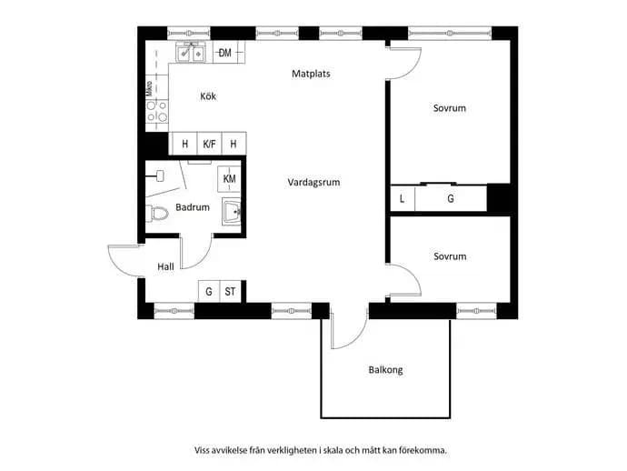Planritning för Hundlokegränd 18, 6 tr