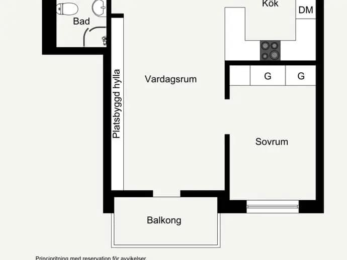 Floor plan for Pipersgatan 16