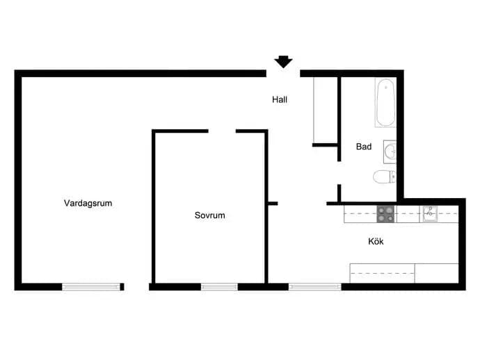 Floor plan for Fjärdholmsgränd 9A