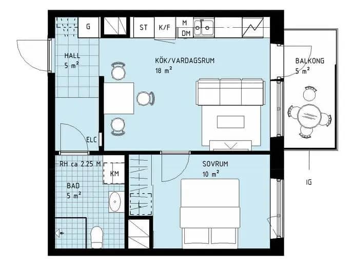 Planritning för Tellusgatan 3
