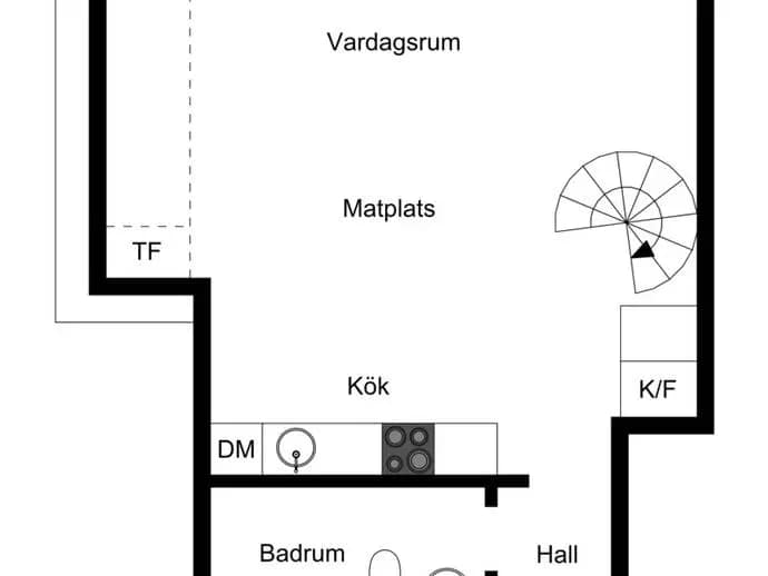 Planritning för Alviksvägen 31