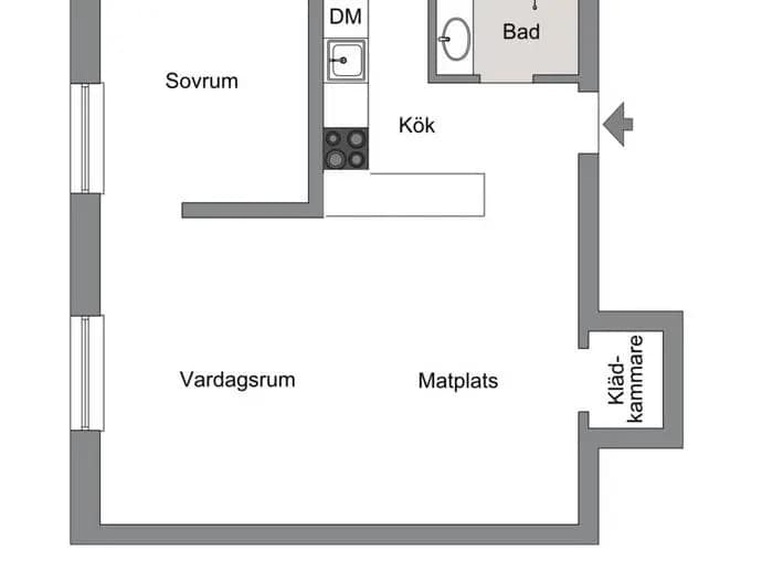 Planritning för Falugatan 13 