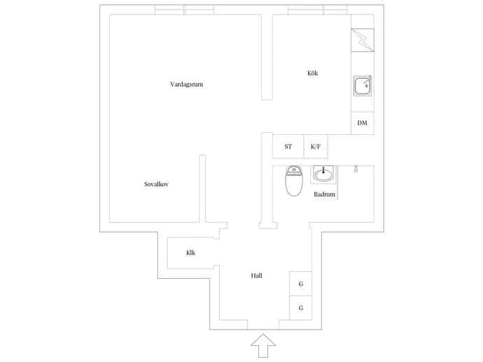 Floor plan for Östgötagatan 79