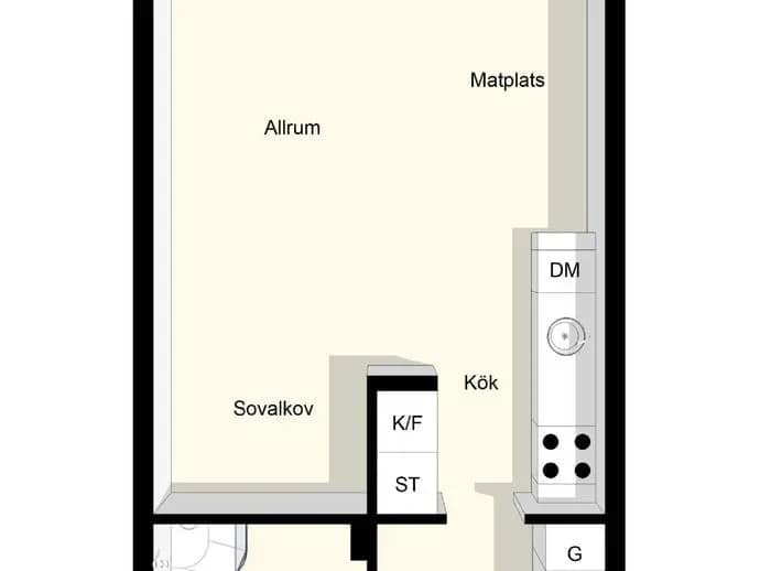 Floor plan for Tellusborgsvägen 92