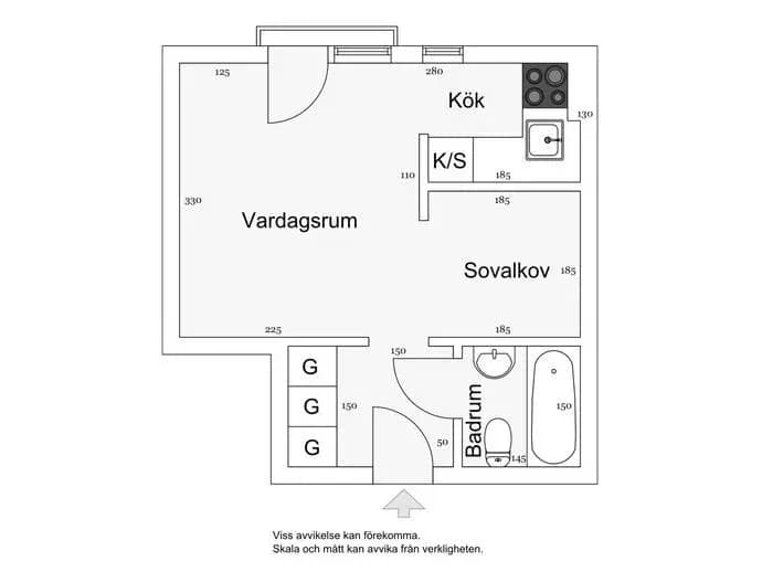 Floor plan for Torsbygatan 34, vån 6/7
