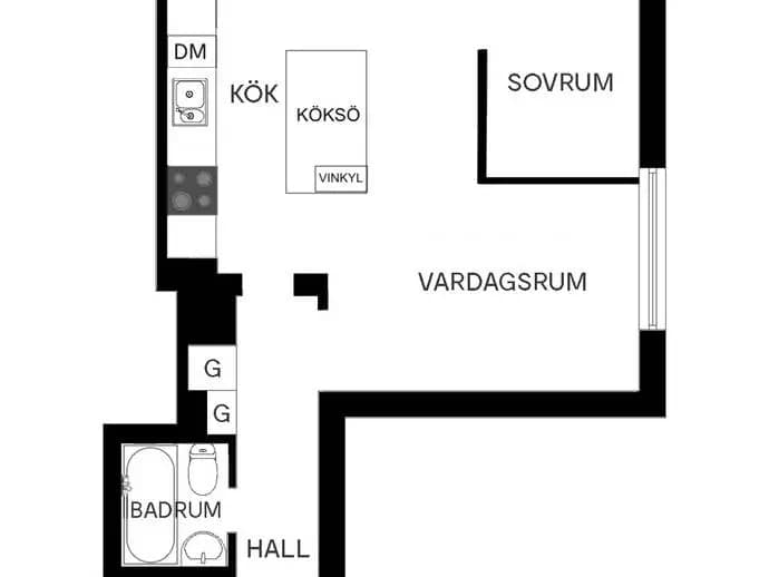 Floor plan for Klubbacken 22