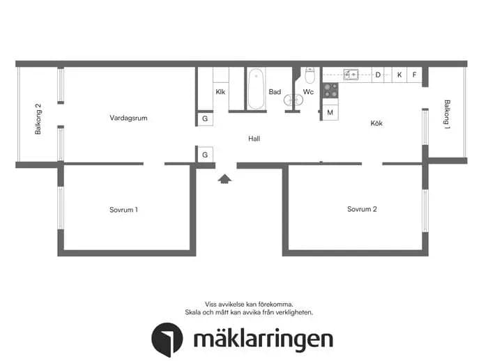 Floor plan for Grimstagatan 48, 3 tr