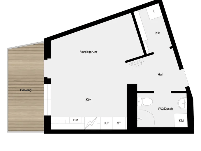 Planritning för Klädesvägen 28
