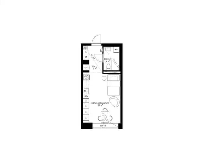 Floor plan for Kistagången