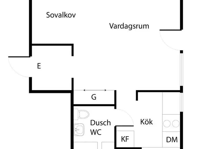 Planritning för Storforsplan 5, 4tr
