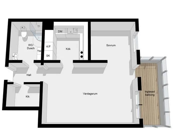 Floor plan for Bennebolsgatan 8