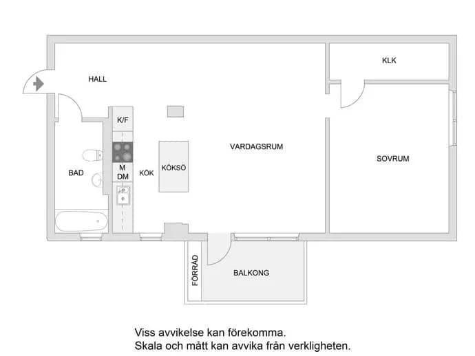 Planritning för Helsingörsgatan 26, 1 tr