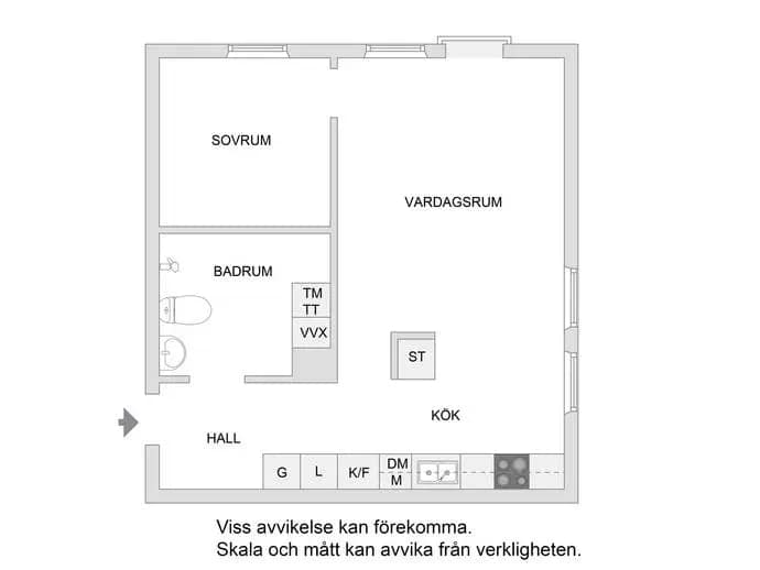 Planritning för Surtsögatan 4, våning 3