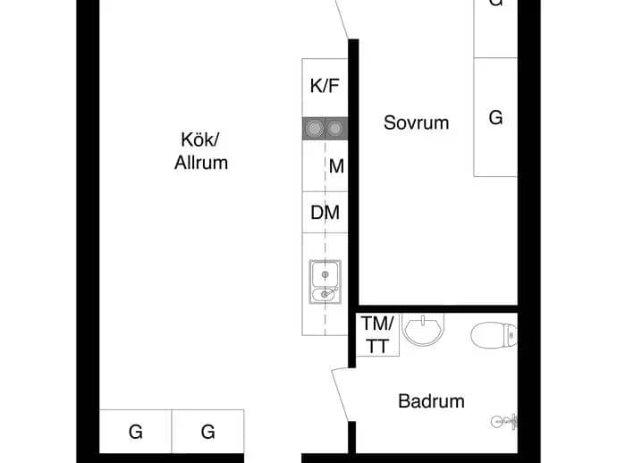 Planritning för Bjursätragatan 6, 3 tr