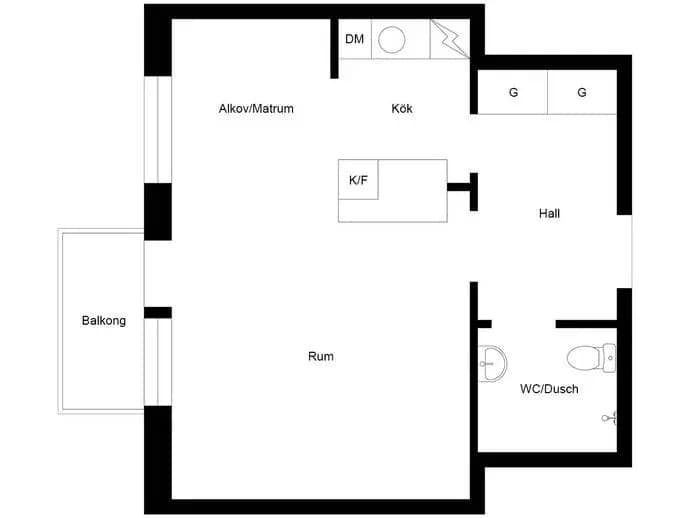 Floor plan for Smedsbacksgatan 14