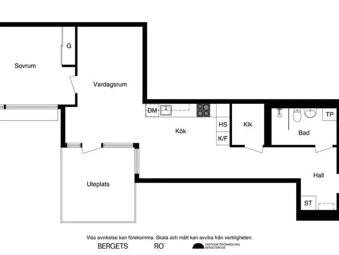 Planritning för Sandhamnsgatan 75