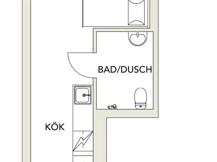 Planritning för Täppgränd 7