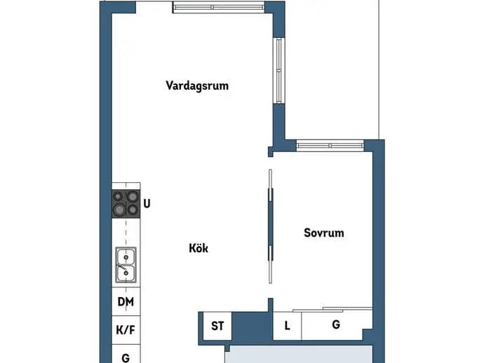 Planritning för Hållövägen 7