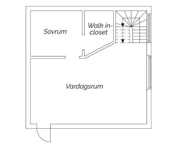 Planritning för Skönviksvägen 286