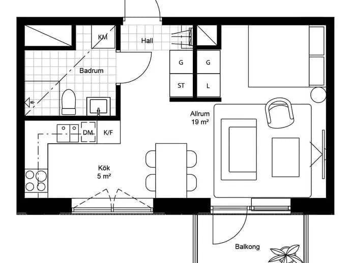 Floor plan for Tellusborgsvägen 87