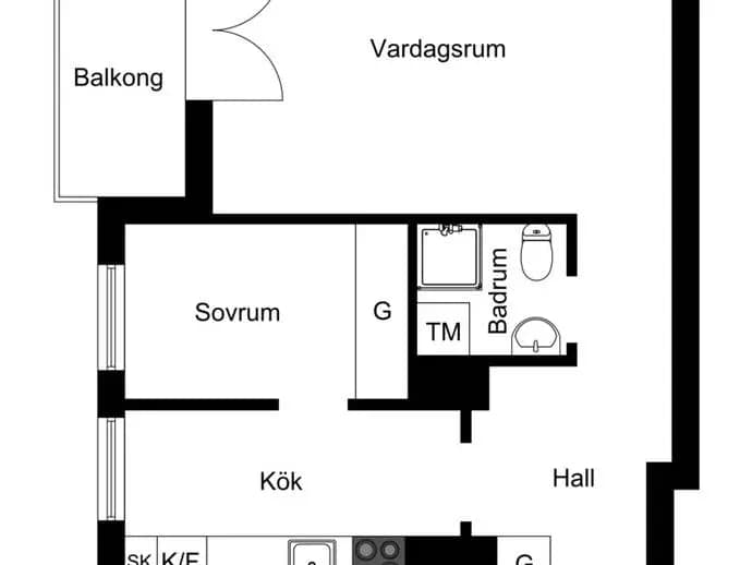 Floor plan for Klintbacken 1