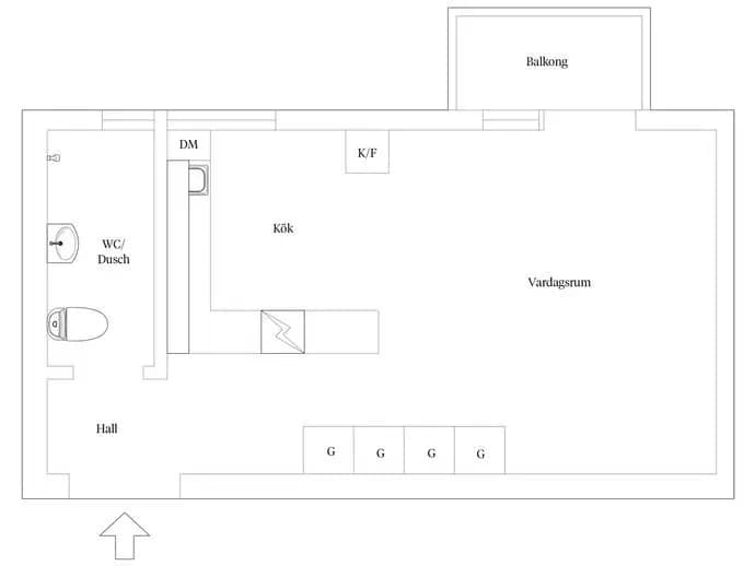 Planritning för Klintbacken 1