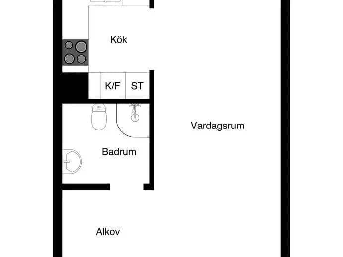 Planritning för Karlsbodavägen 47