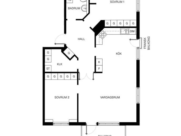 Floor plan for Friherregatan 41