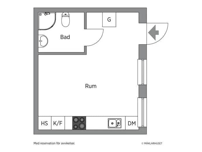Planritning för Elias Lönnrots väg 5c